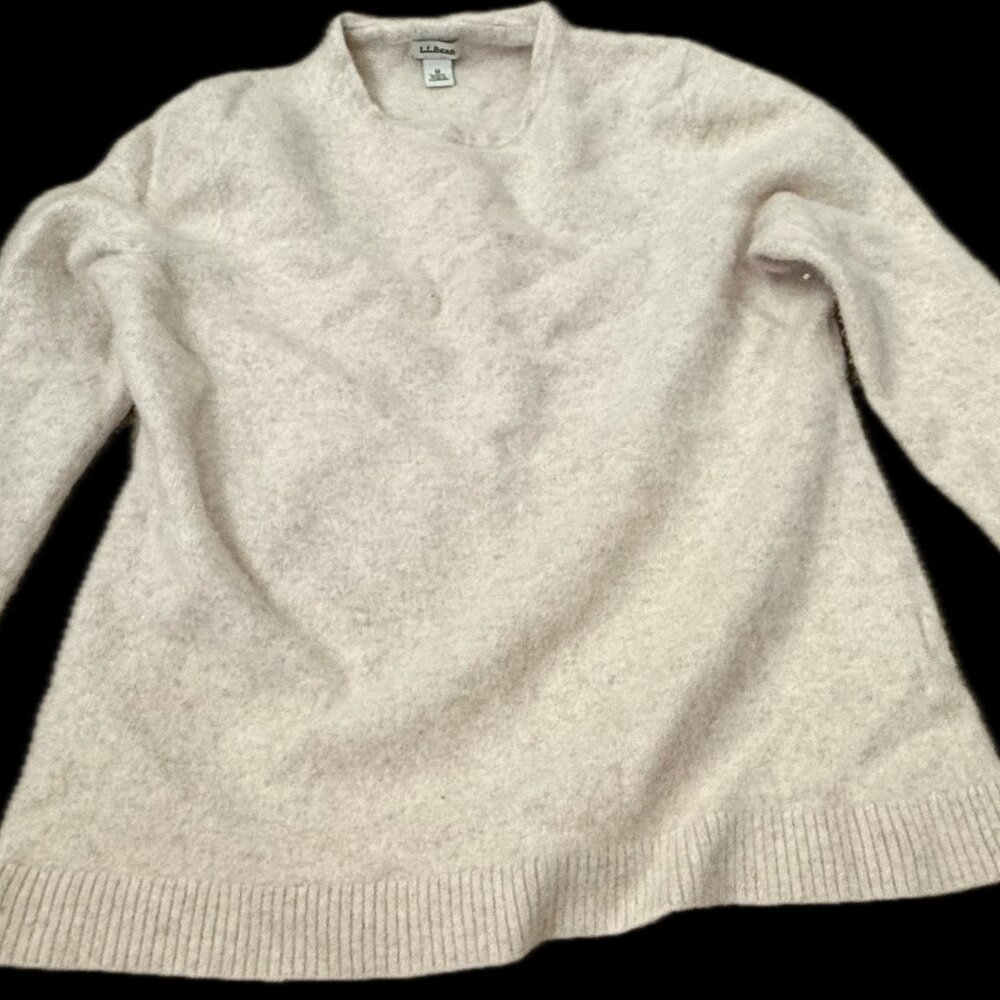 Cream LL Bean 100% Cashmere Sweater - Women's Size Small - Luxuriously Soft!